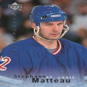 Stephane Matteau - 1996 Upper Deck "Be A Player" Hockey Card
